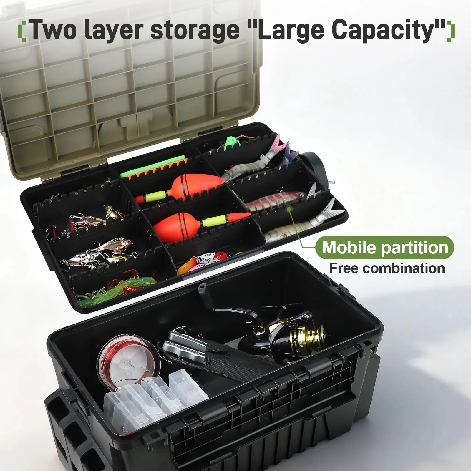 Large Capacity Tackle Fishing  - Fishing Kayak Crate 评论和价格